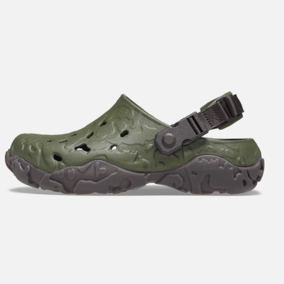 CROCS All-Terrain Atlas Clogs - Army Green / Espresso - Picture 2 of 11